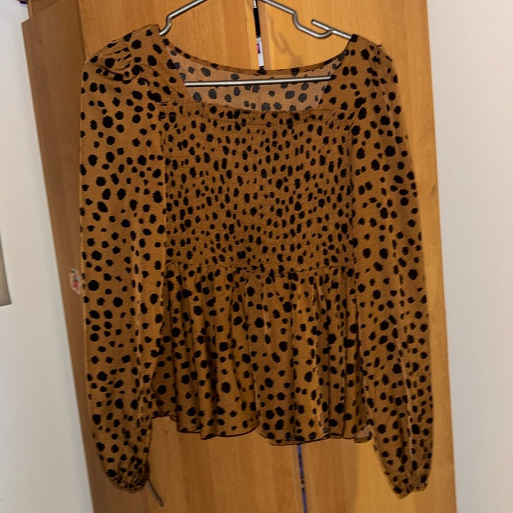 SHEIN - Brown - US M - Women’s Blouse - Trending - Casual - Work - Picture 3 of 6